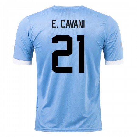 Camisetas Uruguay E. CAVANI 21 Primera Copa Mundial 2022 - Hombre